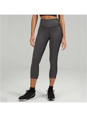 LuLulemon Athletica Base Pace High-Rise Tight 25" Two-Tone Ribbed Leggings 4